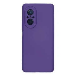 Huawei Nova 9 SE Kılıf Nano içi Kadife Silikon - Mor