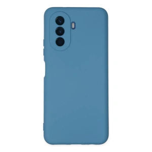 Huawei Nova Y70 Kılıf Nano içi Kadife Silikon - Mavi