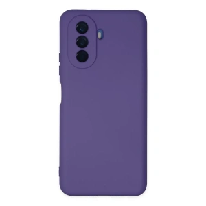 Huawei Nova Y70 Kılıf Nano içi Kadife Silikon - Mor