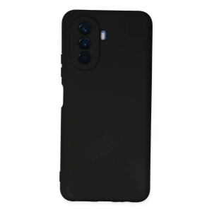 Huawei Nova Y70 Kılıf Nano içi Kadife Silikon - Siyah