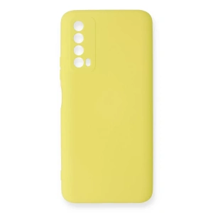 Huawei P Smart 2021 Kılıf Nano içi Kadife Silikon - Sarı