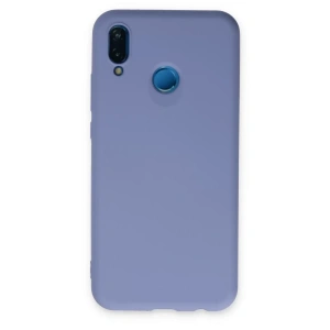 Huawei P20 Lite Kılıf Nano içi Kadife Silikon - Lila