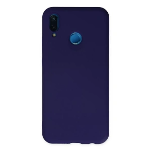 Huawei P20 Lite Kılıf Nano içi Kadife Silikon - Mor