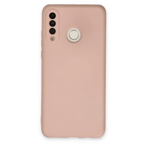 Huawei P30 Lite Kılıf Nano içi Kadife Silikon - Pudra