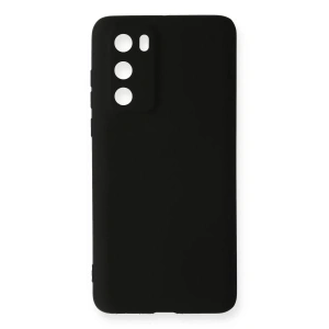 Huawei P40 Kılıf First Silikon - Siyah