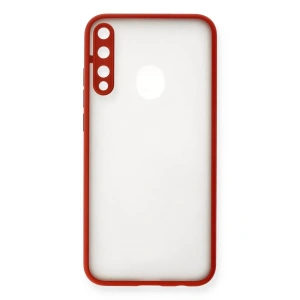 Huawei P40 Lite E Kılıf Montreal Silikon Kapak - Kırmızı