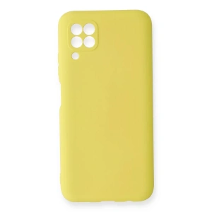 Huawei P40 Lite Kılıf Nano içi Kadife Silikon - Sarı