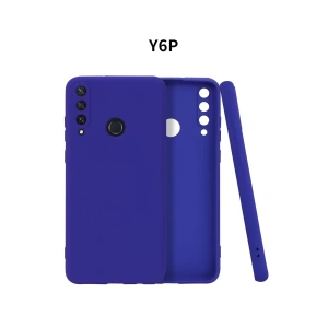Huawei Y6P Kılıf First Silikon - Lacivert