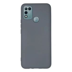 İnfinix Hot 10 Play Kılıf Nano içi Kadife Silikon - Gri