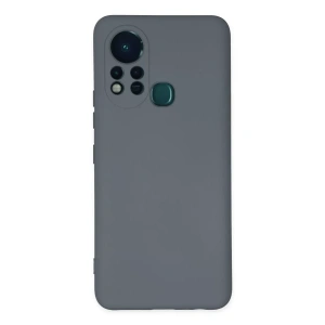 İnfinix Hot 11s Kılıf Nano içi Kadife Silikon - Gri