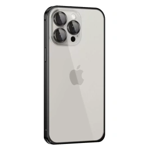 iPhone 15 Pro Max Metal Bumper Mat Kapak - Siyah