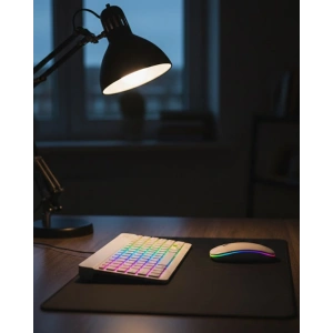 Kablosuz Aydınlatmalı Klavye Mouse Seti Türkçe Q Tuş Dizilimi