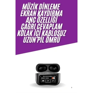Kablosuz Bluetooth Kulaklık Pro Yeni Nesil Dokunmatik Kontrol