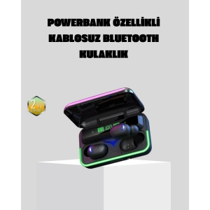 Kablosuz  Kulaklığı Powerbank Şarj Kutulu RGB 5.1