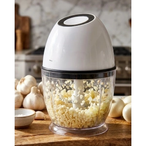 Kablosuz Mini Doğrayıcı 450 ML Şarjlı Sebze Doğrayıcı Paslanmaz Çelik Bıçaklı
