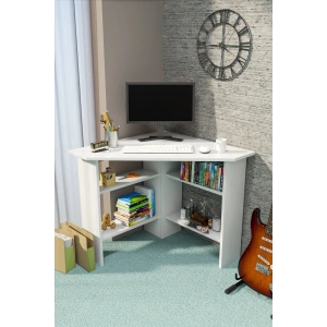 Köşe Tv Sehpası Beyaz