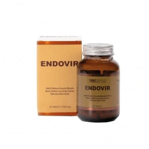 Krc Derma Endovir Beta Glukan ve Çinko İçeren Takviye Edici Gıda 30 Tablet
