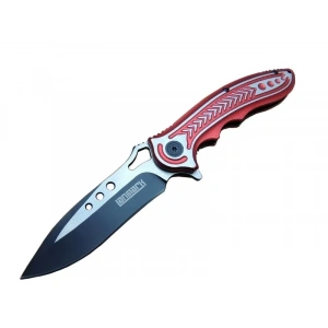 Lanmark RD T60A Kamp Çakı 20 cm - Kırmızı Sap, Otomatik, Kemerlikli