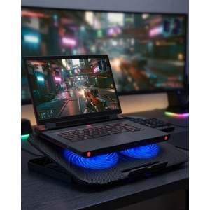 Laptop Soğutucu Stand Çift Fanlı 17 İnç Uyumlu Ayarlanabilir Notebook Altlığı