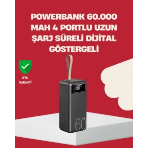 LED Ekranlı Çok Fonksiyonlu Taşınabilir Şarj Ünitesi Powerbank