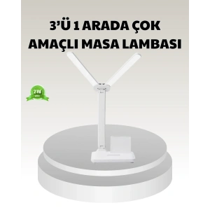 LED Işıklı Masa Lambası – Göz Yormayan, Kısılabilir ve Esnek Başlıklı