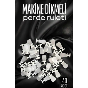 Makine Dikmeli Perde Düğmesi Perde Ruleti Perde Düğmesi 40 Adet