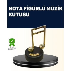 Melodious Music Altın Nota Figürlü Müzik Kutusu