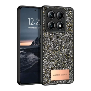 Mi 14T Pro Bright Simli Kapak - Gümüş