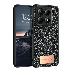 Mi 14T Pro Bright Simli Kapak - Siyah