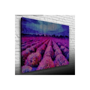 Mor Çiçek Tarlası Canvas Tablo (50x70)
