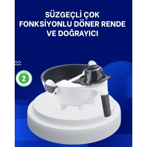 Mutfak İçin Pratik 5 Bıçaklı Rende ve Süzgeç Seti
