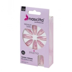 Nascita Takma Tırnak Pembe Mermer 24lü