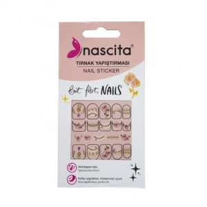 Nascita Tırnak Üstü Sticker Gold Temalı