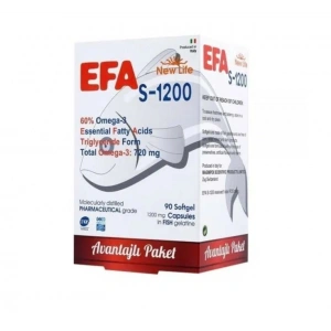 New Life EFA S-1200 mg 90 Kapsül