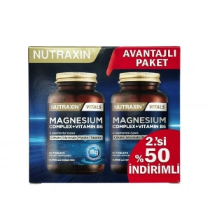 Nutraxin Magnesium Complex Vitamin B6 60 Tablet - 2.si %50 İndirimli