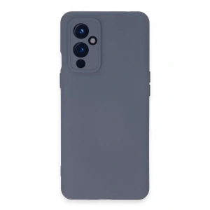 One Plus 9 Kılıf Nano içi Kadife Silikon - Gri