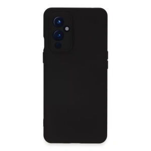 One Plus 9 Kılıf Nano içi Kadife Silikon - Siyah