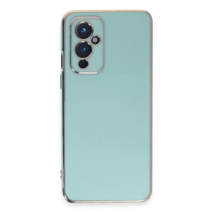 One Plus 9 Kılıf Volet Silikon - Açık Yeşil