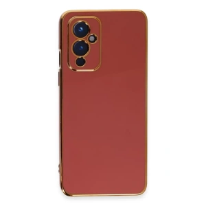 One Plus 9 Kılıf Volet Silikon - Kırmızı