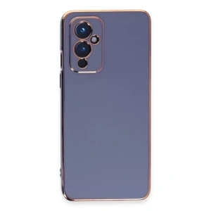 One Plus 9 Kılıf Volet Silikon - Mavi