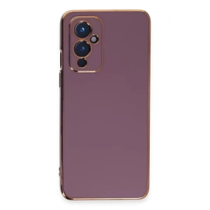 One Plus 9 Kılıf Volet Silikon - Mor