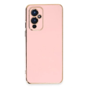 One Plus 9 Kılıf Volet Silikon - Pembe