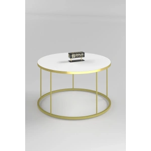 ORTA SEHPA TERRA LÜX GOLD BEYAZ