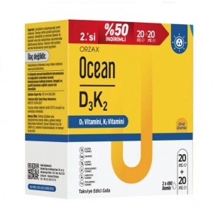 Orzax Ocean D3 K2 20 ml Avantajlı Paket