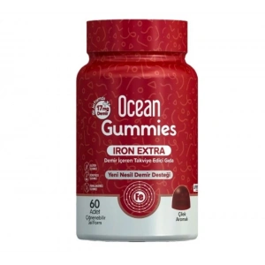 Orzax Ocean Gummies Iron Extra 17 mg 60 Çiğnenebilir Jel