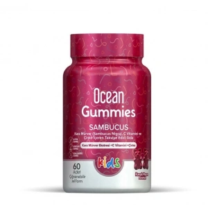 Orzax Ocean Gummies Sambucus Kids 60 Adet Çiğnenebilir Jel Form