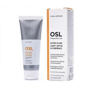 Osl Omega Skin Lab Ultra Fluid Light Yağlı ve Sivilceye Yatkın Ciltler için SPF 50+ UV Defence 50 ml