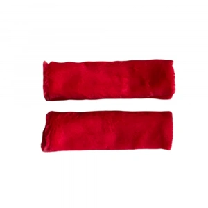 Peluş Seyahat Emniyet Kemer Pedi Kılıfı 2li Kırmızı