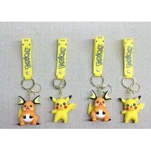 Pikachu Raichu Silikon Anahtarlık