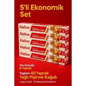 PİŞİRİM KAĞIDI- FIRIN KAĞIDI- 8 ADET- 5 PAKET- TOPLAM 40 ADET